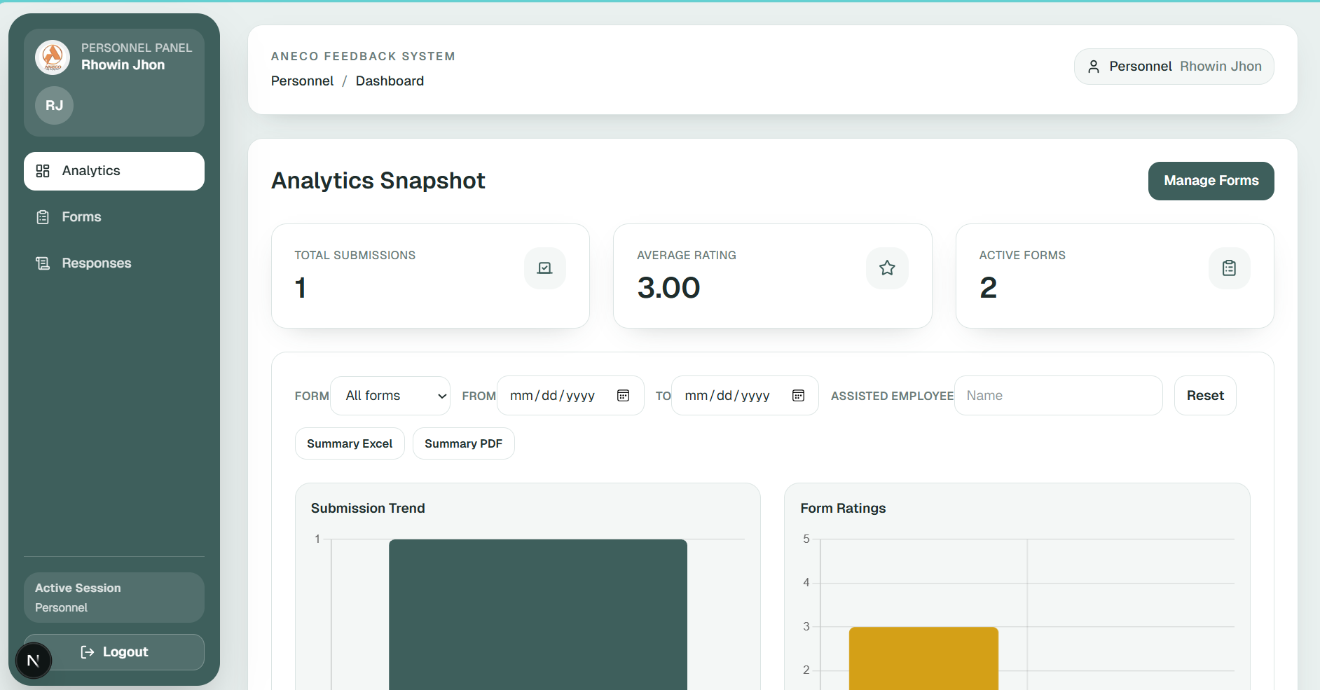 Customer feedback system